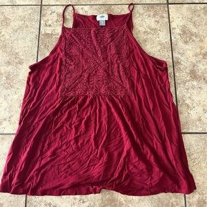 Maroon Old Navy tank! Size XL
